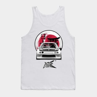 integra type r racecar lowered white Tank Top